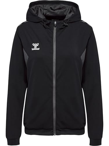 hummel Damen Hmlauthentic Pl Zip Hoodie Woman Sweatshirt, Schwarz, XS EU hummel Damen Hmlauthentic Pl Zip Hoodie Woman Sweatshirt, Schwarz, XS EU von hummel