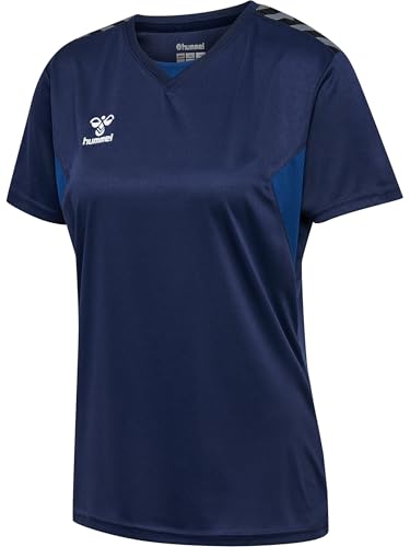 hummel Damen Hmlauthentic Pl Jersey S/S Woman Shirt, Marine, XS EU hummel Damen Hmlauthentic Pl Jersey S/S Woman Shirt, Marine, XS EU von hummel