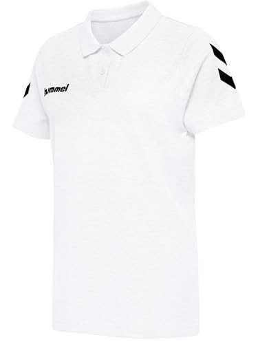 Hummel Damen HMLGO Cotton Polo Hemd, Weiß, 2XL Hummel Damen HMLGO Cotton Polo Hemd, Weiß, 2XL von hummel