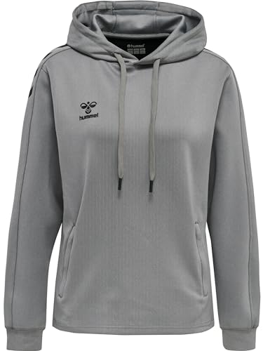 Hummel Damen Hmlcore Xk Poly Sweat Hoodie Woman Sweatshirt, Grau (GREY MELANGE), XL von hummel