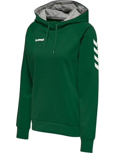 Hummel Damen Hmlgo Cotton Hoodie Woman Sweatshirt, Grün, S EU Hummel Damen Hmlgo Cotton Hoodie Woman Sweatshirt, Grün, S EU von hummel