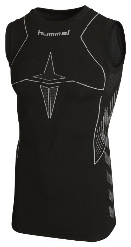 Hummel Herren Baselayer Jersey Hero Sleeveless, Black/Dark Grey, XS/S von hummel