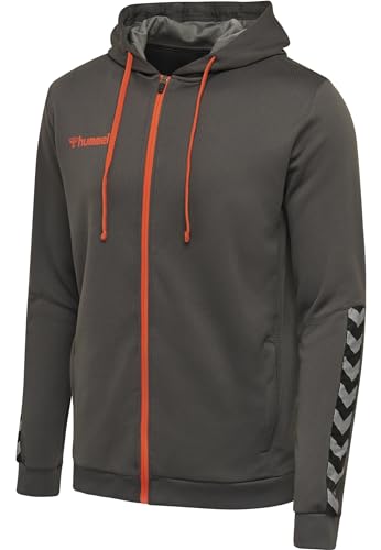 Hummel Herren Hmlauthentic Poly Zip Hoodie, Asphalt, S EU Hummel Herren Hmlauthentic Poly Zip Hoodie, Asphalt, S EU von hummel