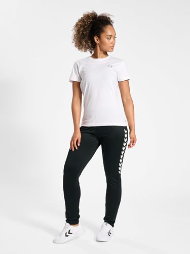 hummel Damen Hmlcourt Cotton T-shirt S/S Woman T Shirt, Weiß, M EU hummel Damen Hmlcourt Cotton T-shirt S/S Woman T Shirt, Weiß, M EU von hummel