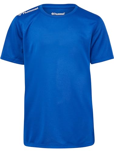 hummel Unisex Kinder Hmlrun Jersey S/S Kids T-Shirt, True Blue, 128 EU hummel Unisex Kinder Hmlrun Jersey S/S Kids T-Shirt, True Blue, 128 EU von hummel