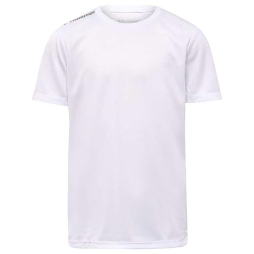 hummel Unisex Kinder Hmlrun Jersey S/S Kids T-Shirt, Weiß, 128 EU hummel Unisex Kinder Hmlrun Jersey S/S Kids T-Shirt, Weiß, 128 EU von hummel
