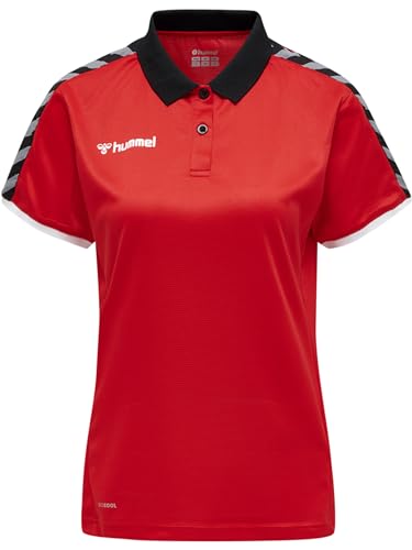 hummel Damen Authentic Damen Functional Polo, True Red, 2XL hummel Damen Authentic Damen Functional Polo, True Red, 2XL von hummel