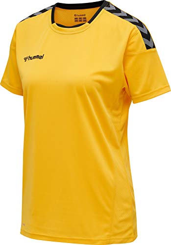 hummel Damen Authentic Poly Jersey Damen S/S Trikot, Sports YelLow/Black, XS hummel Damen Authentic Poly Jersey Damen S/S Trikot, Sports YelLow/Black, XS von hummel