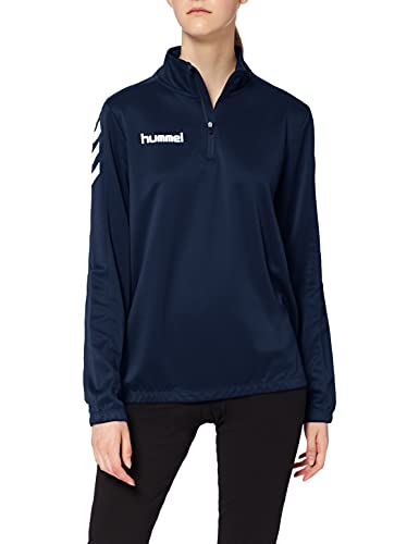 HUMMEL Weiblich CORE Poly Half Zip Sweatshirt Woman, Marine, XL von hummel