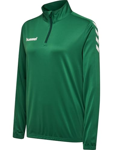 hummel Damen Core Poly Half Zip Sweatshirt, EverGreen, L von hummel