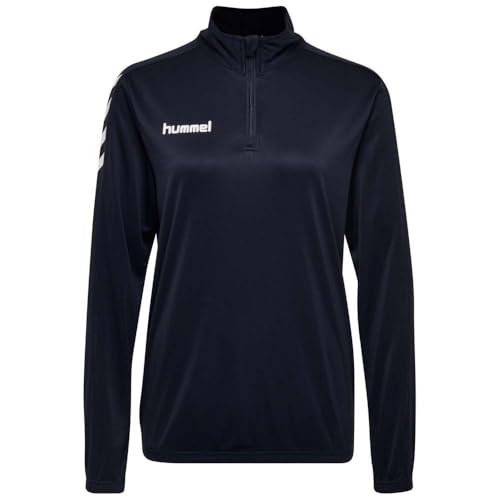 hummel Damen Core Poly Half Zip Sweatshirt, Marine, 2XL von hummel