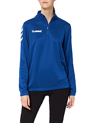 hummel Damen Core Poly Half Zip Sweatshirt, True Blau, L von hummel