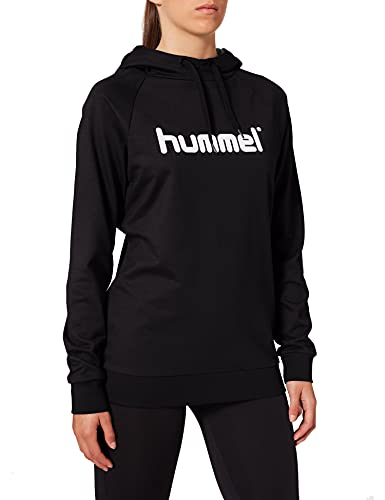 hummel Damen Hmlgo bomulds logo hættetrøje Kapuzenpullover, Schwarz, M EU von hummel