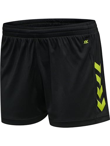 Hummel Damen Hmlcore Xk Poly Woman Shorts, Black/Lime Popsicle, XS EU Hummel Damen Hmlcore Xk Poly Woman Shorts, Black/Lime Popsicle, XS EU von hummel