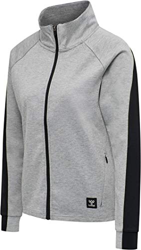 hummel Damen Hmlessi Zip Jacket , Grey Melange, L von hummel