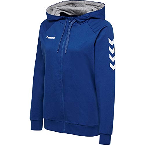 hummel Damen Hmlgo bomuld hættetrøje med lynlås Kapuzenpullover, True Blue, XL EU von hummel