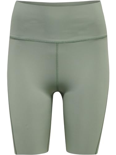 hummel Damen Hmlmt Grace Hw Tight Shorts, Lily Pad, S EU von hummel