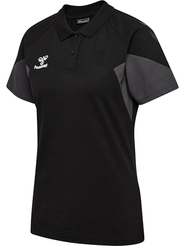 hummel Damen Hmltravel Woman Polo Shirt, Schwarz, XXL EU hummel Damen Hmltravel Woman Polo Shirt, Schwarz, XXL EU von hummel