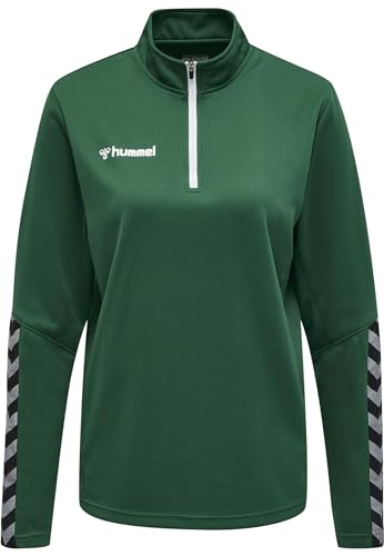 HUMMEL Weiblich hmlAUTHENTIC Half Zip Sweatshirt Woman, Evergreen, 2XL von hummel