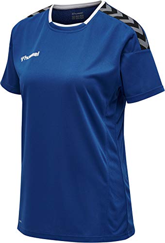 HUMMEL Damen Hmlauthentic Poly Jersey Woman S/S Trikot, True Blue, XS EU von hummel