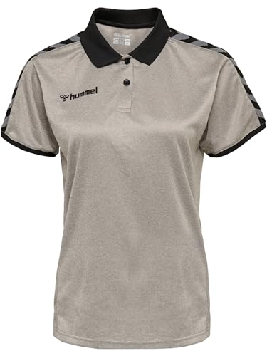 hummel Damen Authentic Damen Functional Polo, Grey Melange, L von hummel