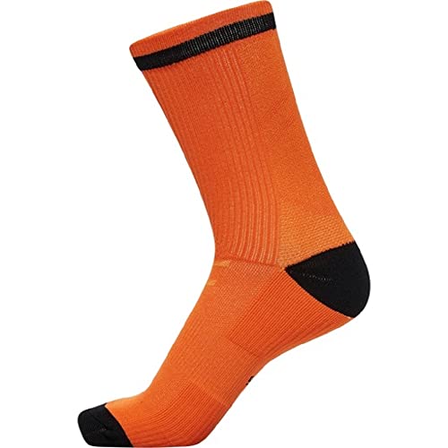 hummel Unisex Elite Indoor Sock Low Pa Sock ,NASTURTIUM/BLACK,27/30 hummel Unisex Elite Indoor Sock Low Pa Sock ,NASTURTIUM/BLACK,27/30 von hummel