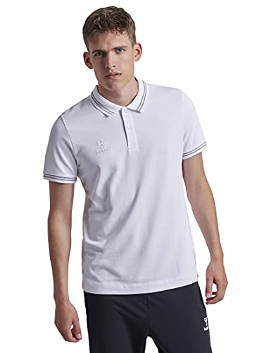 hummel Herren Classic Bee Noah Polo Poloshirt, Weiß, S von hummel