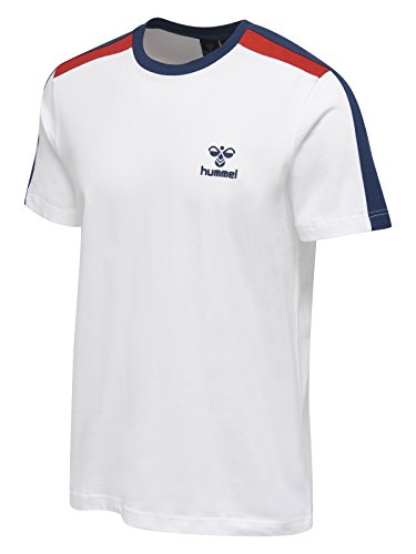 hummel Herren HML Osvald SS T-Shirt, White, XL von hummel