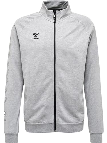 hummel Herren Hmlmove Grid Cot. Zip jacket, GREY MELANGE, XXL EU von hummel