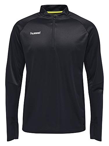 hummel Herren Tech Move Half Zip Sweatshirt, Black, L EU von hummel