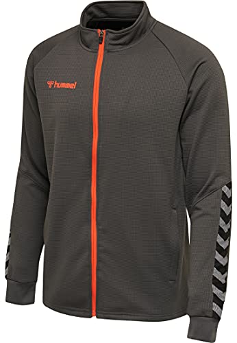 HUMMEL Herren Hmlauthentic Poly Zip Jacket, Asphalt, S EU HUMMEL Herren Hmlauthentic Poly Zip Jacket, Asphalt, S EU von hummel