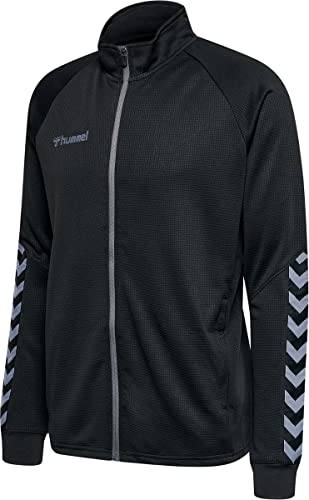 Hummel Herren Hmlauthentic Poly Zip Jacket, BLACK/WHITE, S EU Hummel Herren Hmlauthentic Poly Zip Jacket, BLACK/WHITE, S EU von hummel