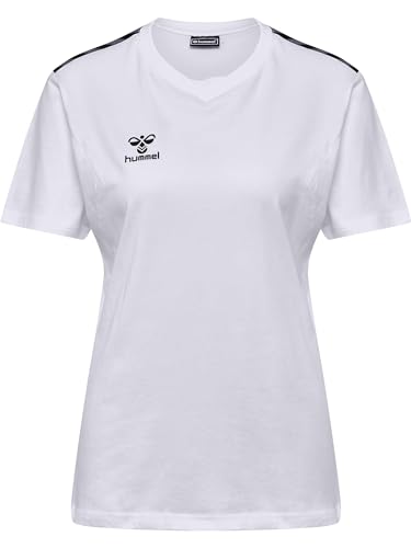 hummel Hmlauthentic Co T-Shirt Damen Multisport Recycelter Stoff von hummel