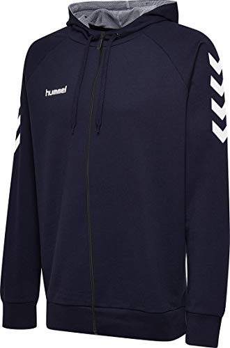 hummel Hmlgo Cotton Zip Hoodie Kapuzenpullover Herren Marine XXL von hummel