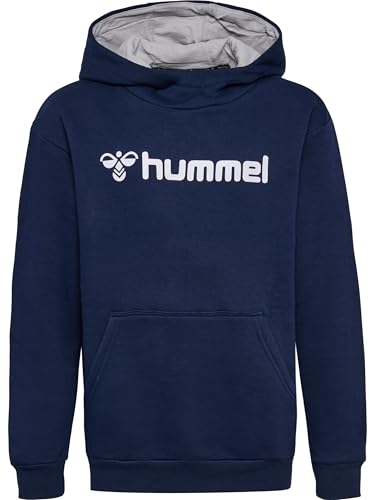 hummel Unisex Kinder Hmlmover Cotton Hoodie Kids Sweatshirt, Marine, 176 EU von hummel