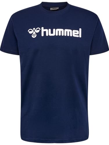 hummel Unisex Kinder Hmlmover Cotton S/S Kids T-Shirt, Marine, 128 EU hummel Unisex Kinder Hmlmover Cotton S/S Kids T-Shirt, Marine, 128 EU von hummel