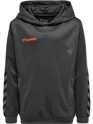 hummel Jungen Authentic Kids Poly Hoodie, Asphalt, 116 hummel Jungen Authentic Kids Poly Hoodie, Asphalt, 116 von hummel