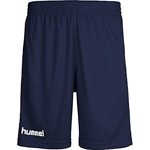 hummel Jungen Sporthose Kurz-Core Poly Shorts-Trainingshose Herren Hohe Bewegungsfreiheit-Laufshorts, Marine Pr, 140-152 (L) von hummel