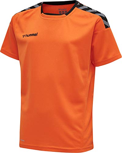 Hummel UNI_KIDS Hmlauthentic Kids Poly Jersey S/S Trikot, Tangerine, 6 Jahre EU von hummel