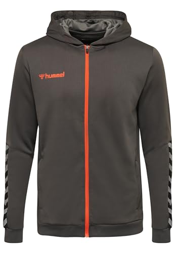 Hummel Jungen hmlAUTHENTIC Kids Poly Zip Hoodie, Asphalt, 176 von hummel