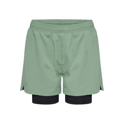 hummel Newline Damen Dallas Shorts 2In1 Laufbekleidung Shorts Grün - M hummel Newline Damen Dallas Shorts 2In1 Laufbekleidung Shorts Grün - M von hummel