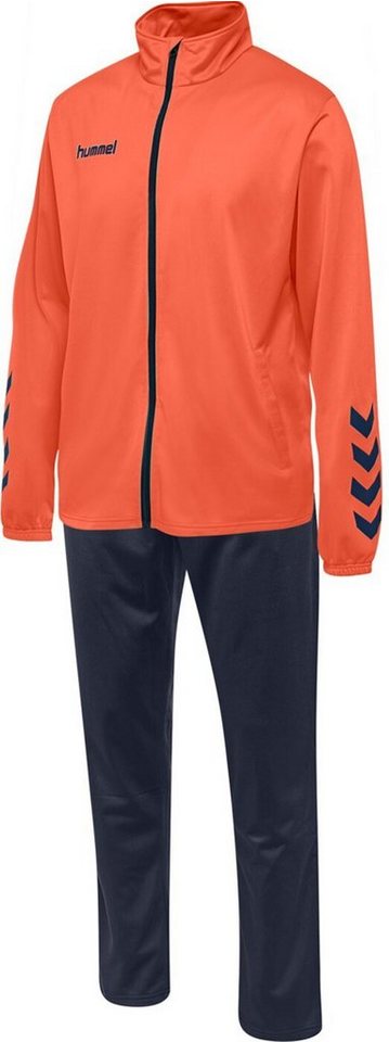 hummel Trainingsanzug hmlPROMO KIDS POLY SUIT NASTURTIUM/OMBRE BLUE von hummel