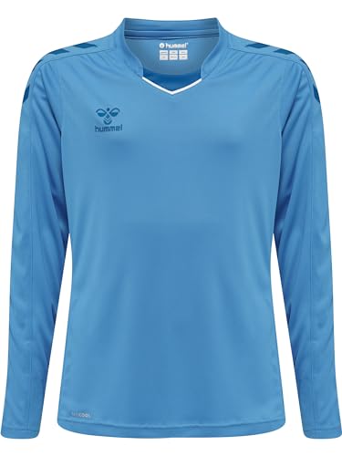 hummel Unisex Kinder Hmlcore Xk Poly Jersey L/S Kids T-Shirt, Blue Danube, 152 EU von hummel