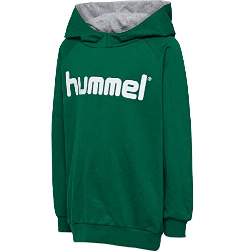 hummel Unisex Kinder Hmlgo Kids Cotton Logo Hoodie Kapuzenpullover, Evergreen, 152 EU von hummel