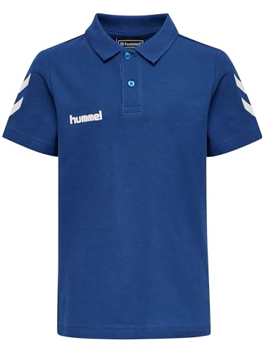 hummel Unisex Kinder Hmlgo børn bomuld polo Hemd, True Blau, 128 EU von hummel