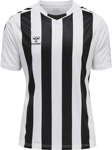 hummel Herren Hmlcore Xk Striped Jersey S/S T-Shirt, Weiß/Schwarz, XXL EU von hummel