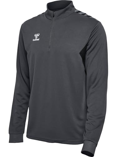 hummel Herren Hmlauthentic Half Zip Sweatshirt, Asphalt, XS EU hummel Herren Hmlauthentic Half Zip Sweatshirt, Asphalt, XS EU von hummel