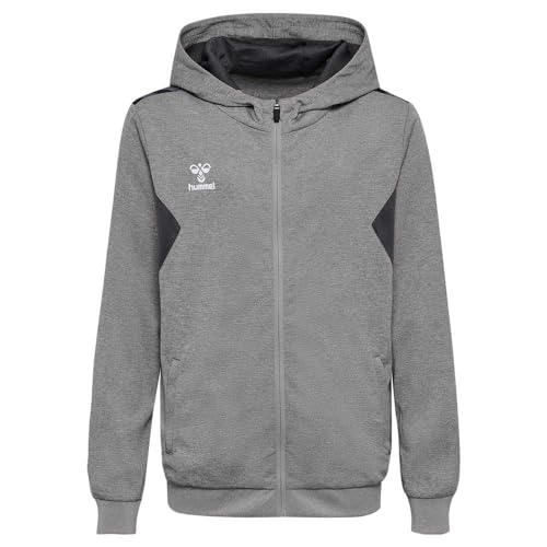 hummel Uni_Kids Hmlauthentic Pl Zip Hoodie Kids Sweatshirt, Grey Melange, 152 EU hummel Uni_Kids Hmlauthentic Pl Zip Hoodie Kids Sweatshirt, Grey Melange, 152 EU von hummel