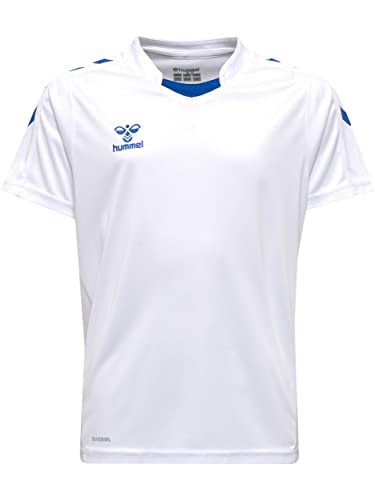 hummel Unisex Kinder Hmlcore Xk Poly Jersey S/S Kids T Shirt, Weiß, 128 EU hummel Unisex Kinder Hmlcore Xk Poly Jersey S/S Kids T Shirt, Weiß, 128 EU von hummel