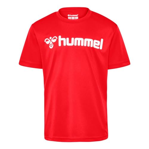 hummel Unisex Kinder Hmllogo Jersey S/S Kids T-Shirt, True Red, 116 EU von hummel